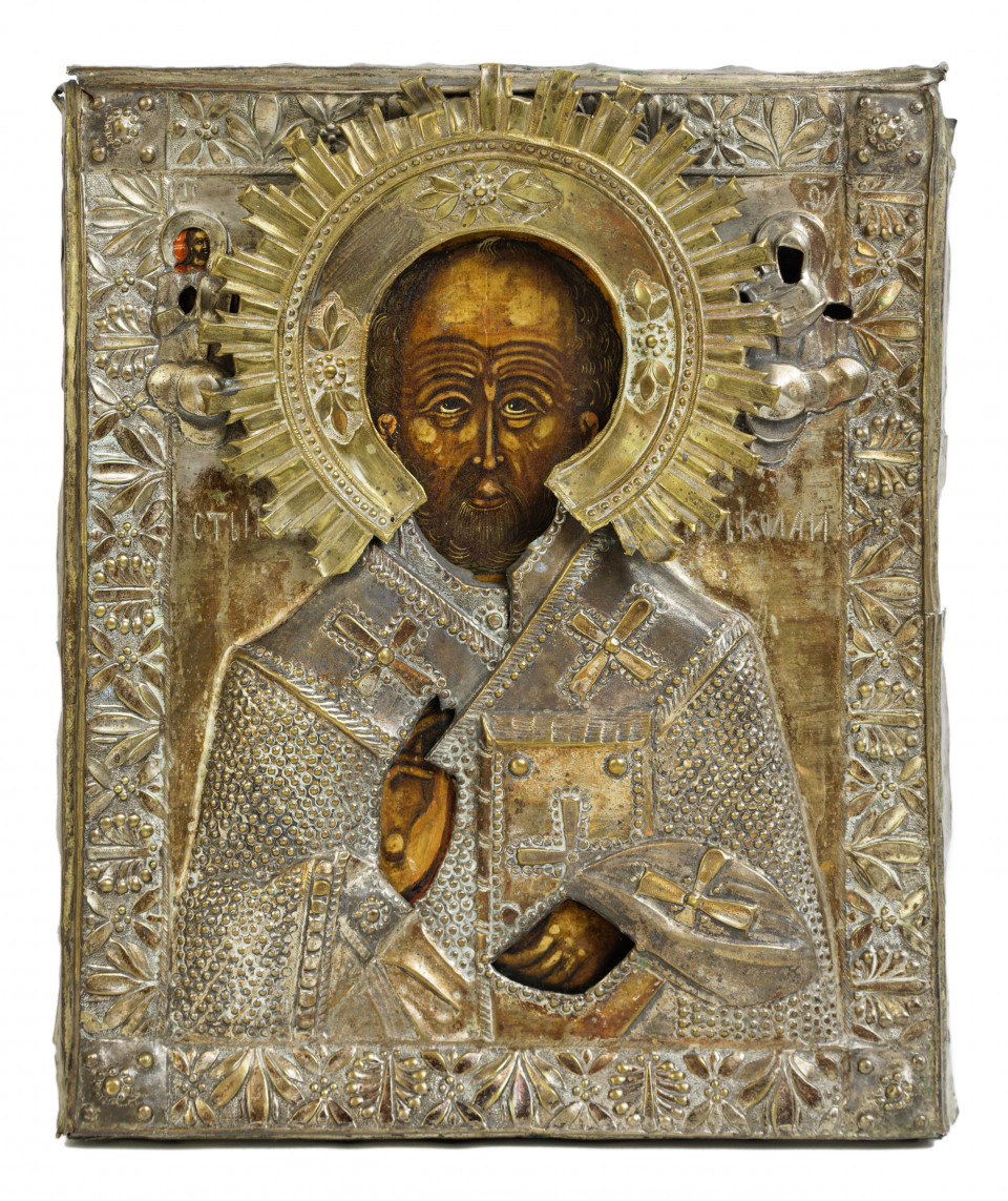 Ikona - Św. Mikołaj Cudotwórca, XVII / XVIII w.