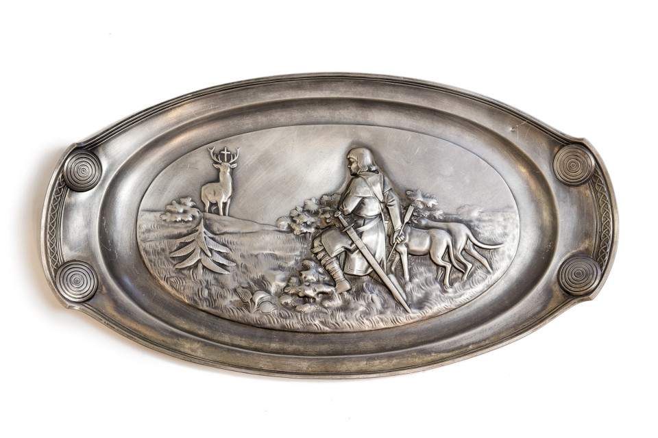 Patera dekoracyjna - Święty Hubert