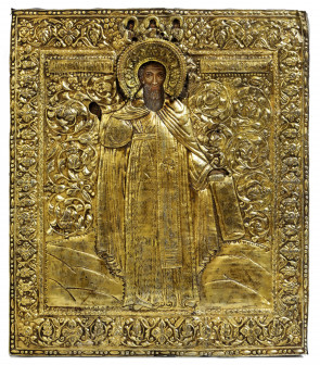 Ikona - Św. Sergiusz Radoneżski - Moskwa, XVII w.
