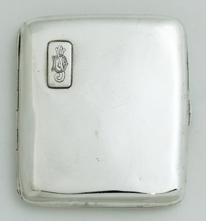 Papierośnica srebrna - Franz Hiess & Söhne, Wiedeń, XIX / XX w.