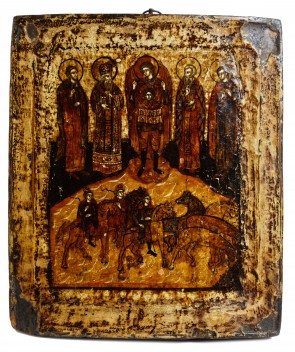 Ikona - Flor i Ławr  XVII / XVIII w.