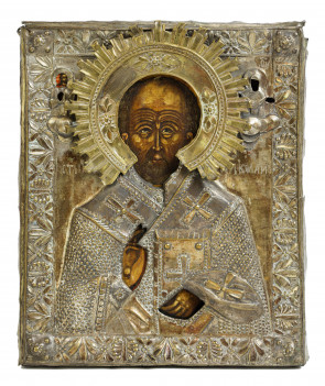 Ikona - Św. Mikołaj Cudotwórca, XVII / XVIII w.