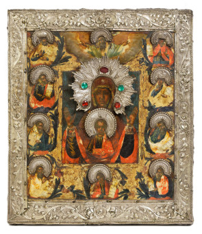 Ikona - Matka Boska Kurska - Korzenna, Wielki Ustiug 1774