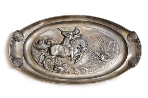 Patera dekoracyjna - Święty Jerzy