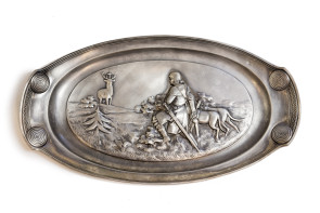 Patera dekoracyjna - Święty Hubert